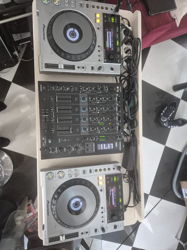 Pioneer 2x CDJ-850 + RMX-60 DJ set – compleet in I.Z.G.S, Ophalen, Zo goed als nieuw, Dj-set, Pioneer