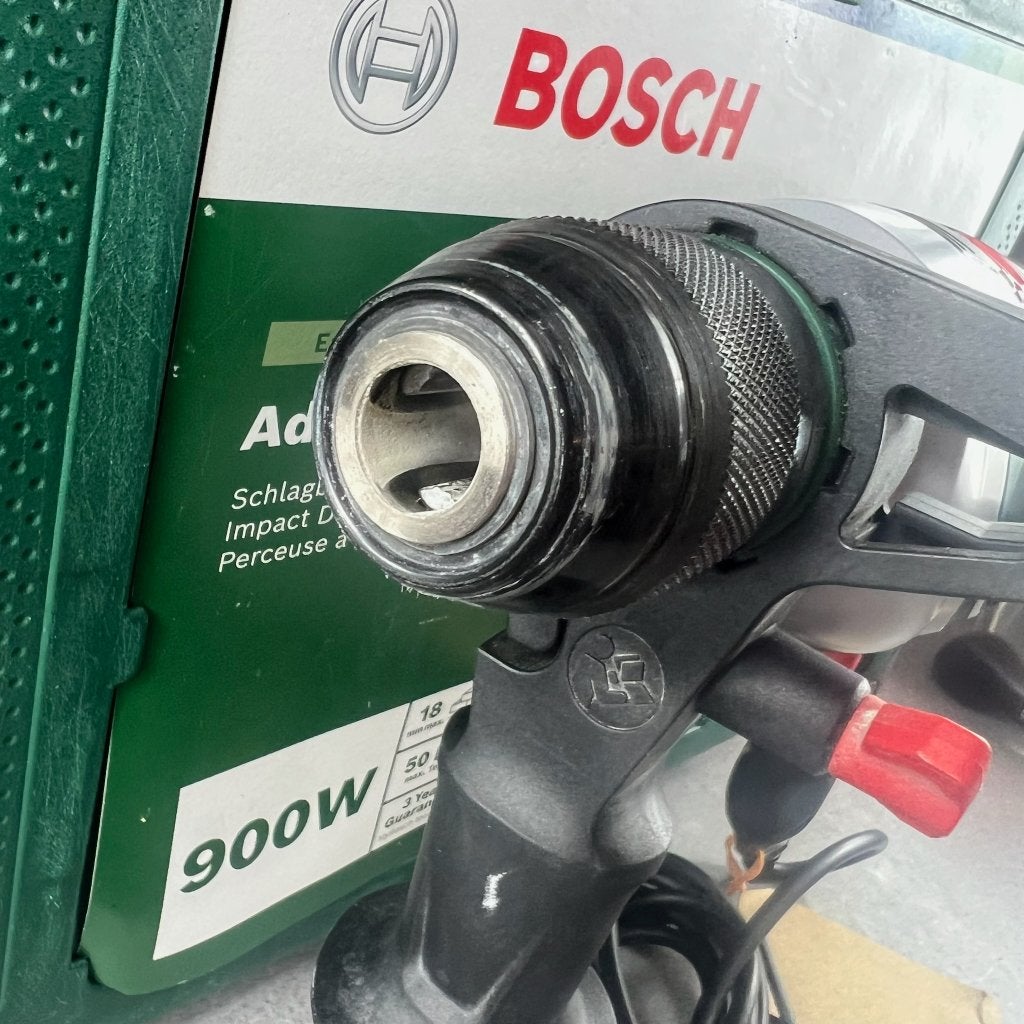 Bosch Advanced Impact 900 | koffer met boortjes | 414810, Boormachine, Variabele snelheid, Ophalen of Verzenden, Gebruikt