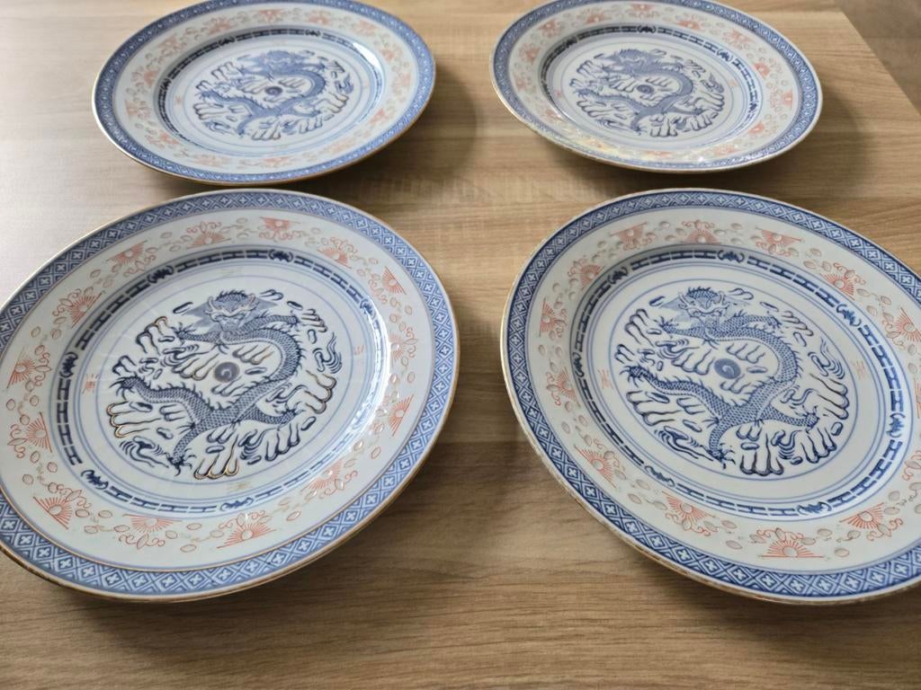 4 Chinese rijstkorrelborden, Ophalen of Verzenden