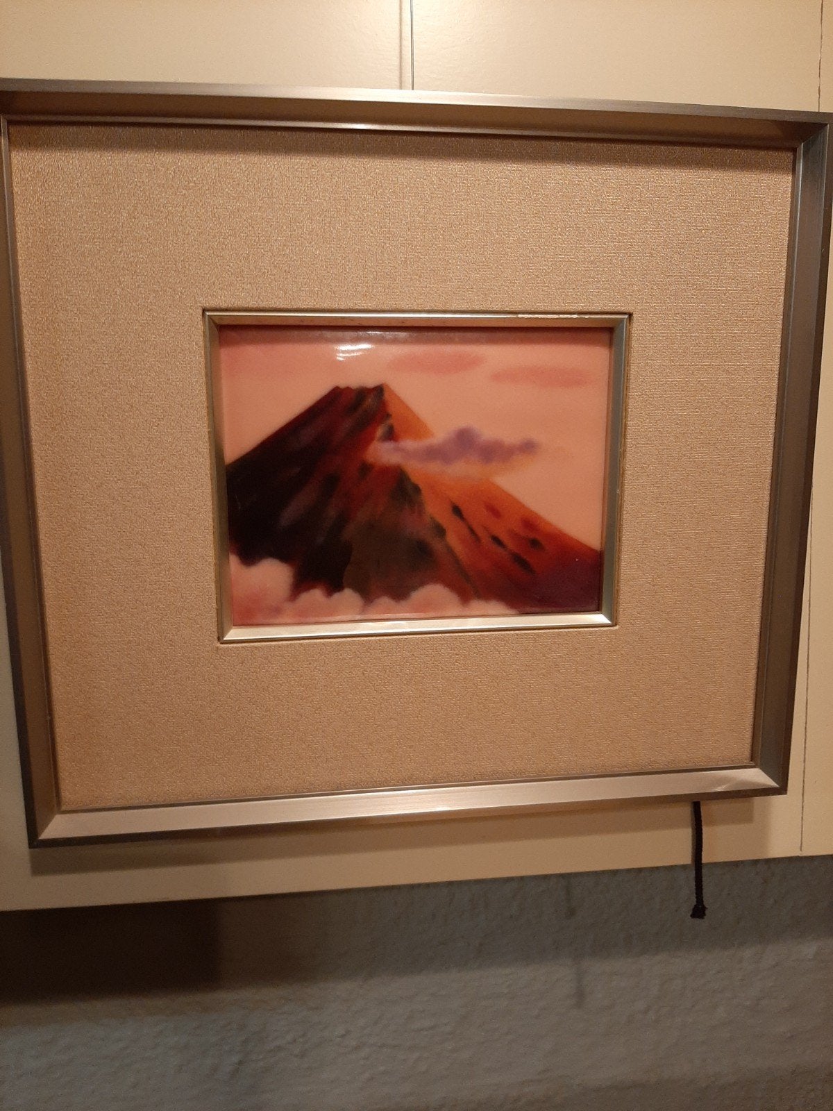 Origineel Japans Kunstwerk: Mount Fuji, Antiek en Kunst, Ophalen