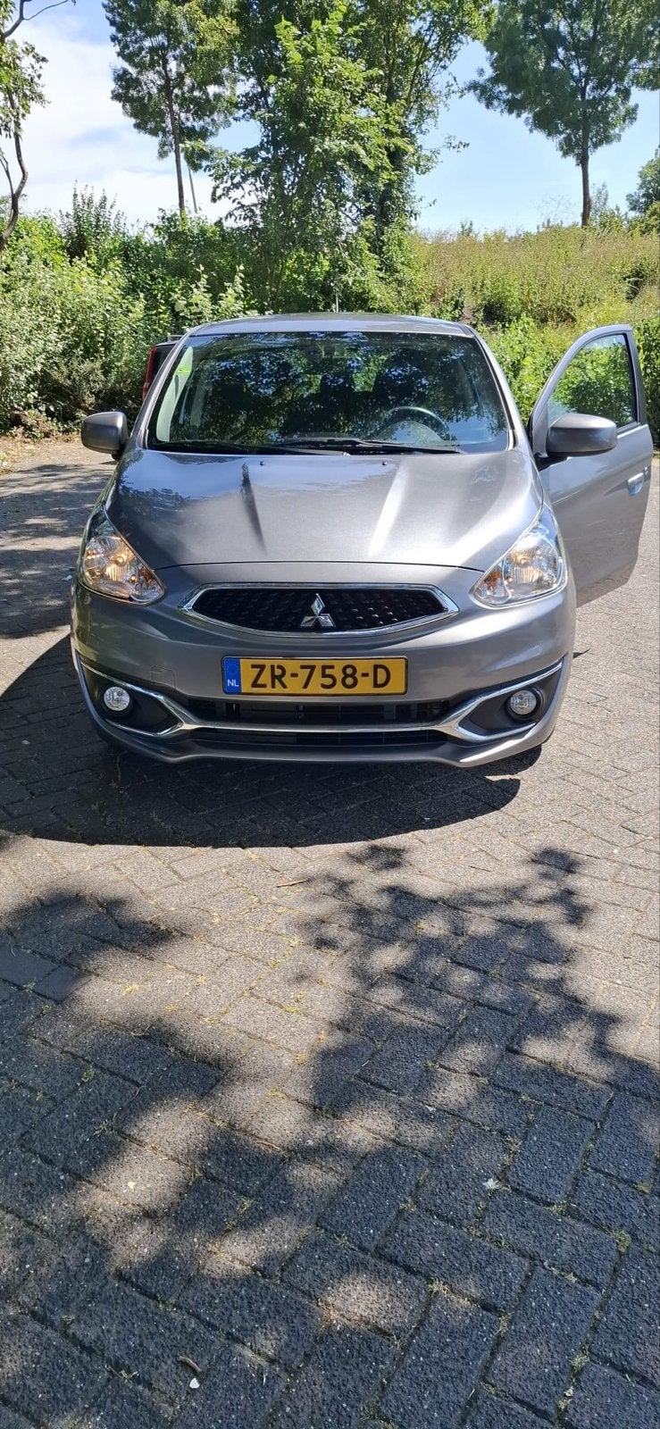 Mitsubishi Space Star 1.0 Mivec 71PK 2019 Grijs, active!, Auto's, Mitsubishi, Voorwielaandrijving, Zwart, Start-stop-systeem, Origineel Nederlands