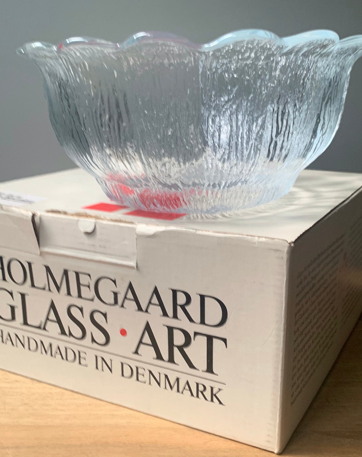 Holmegaard Glass Art Schaal - Handgemaakt in Denemarken, Ophalen of Verzenden
