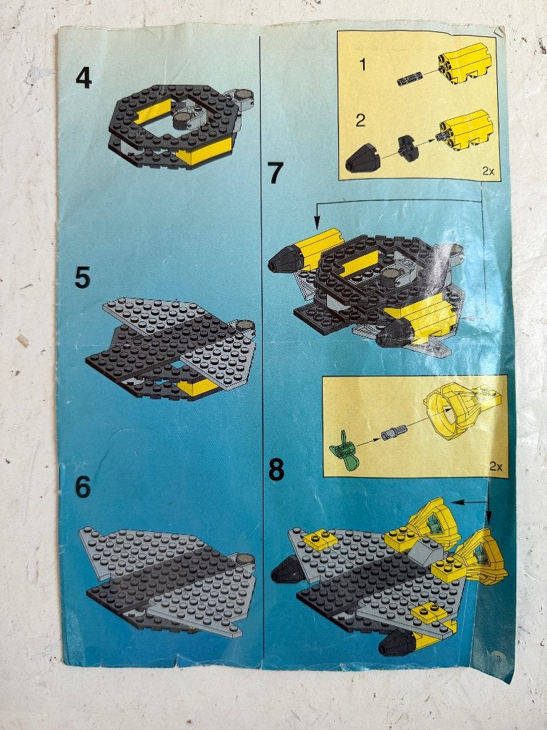 LEGO 6180 Hydro Search Sub bouwbeschrijving, Ophalen of Verzenden, Gebruikt