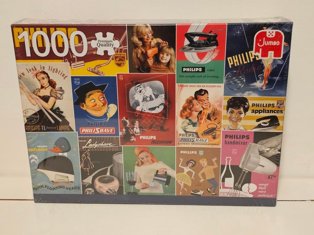 Nieuw: puzzel van Jumbo, thema Philips, 1000 stuks, Ophalen, 500 t/m 1500 stukjes, Nieuw, Legpuzzel