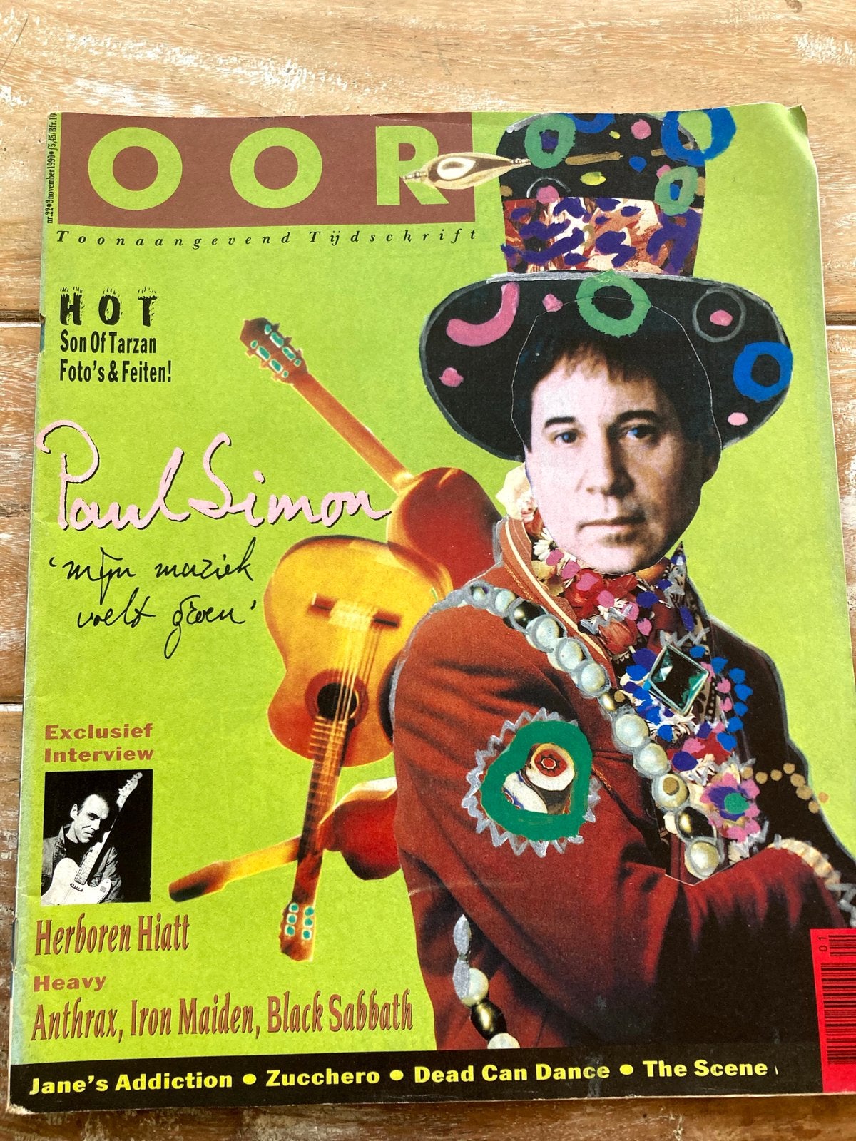 OOR Magazine 1990 IRON MAIDEN Black Sabbath ANTHRAX Jane’s, Ophalen of Verzenden, Zo goed als nieuw, Muziek, Film of Tv