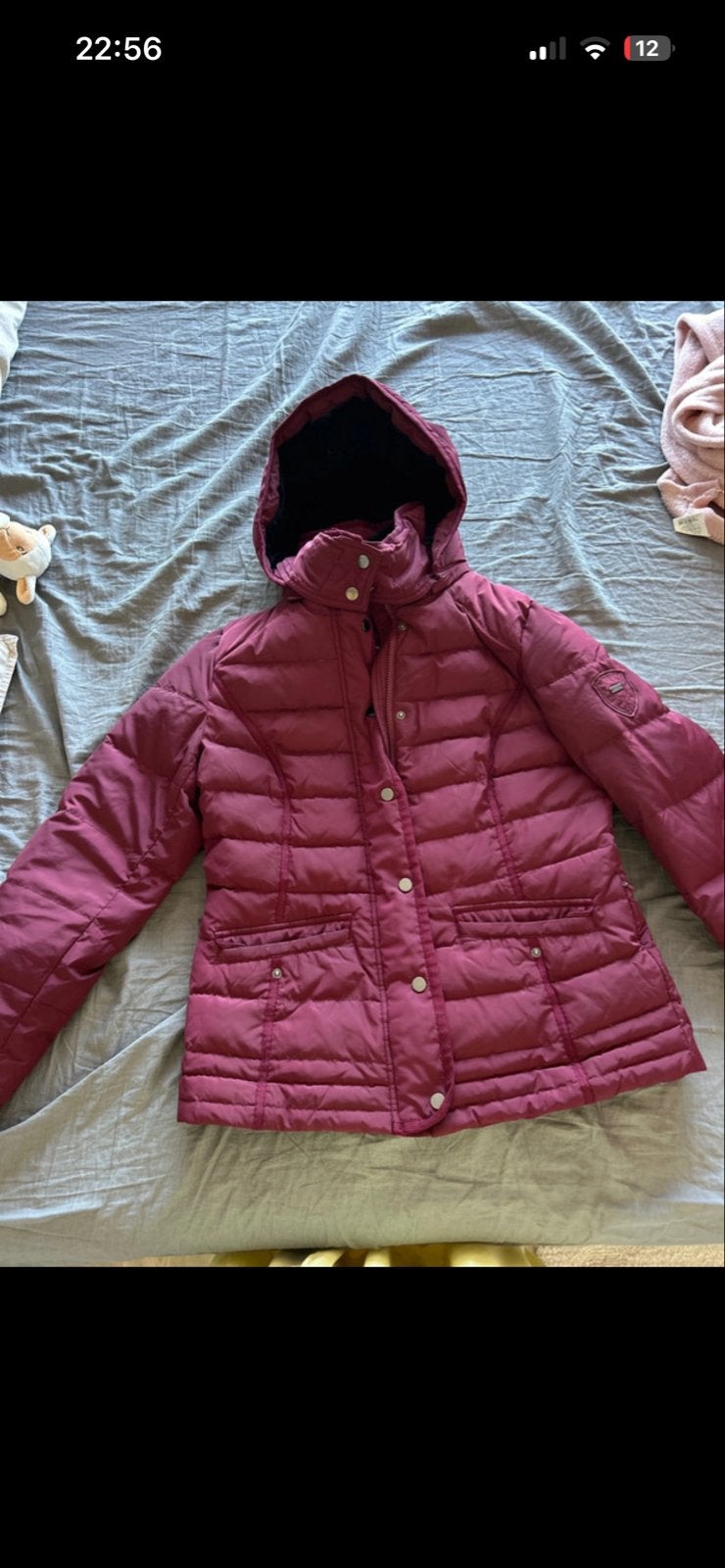 Yessica Winterjas - Warm en Stijlvol, Ophalen of Verzenden, Gedragen, Maat 38/40 (M), Rood
