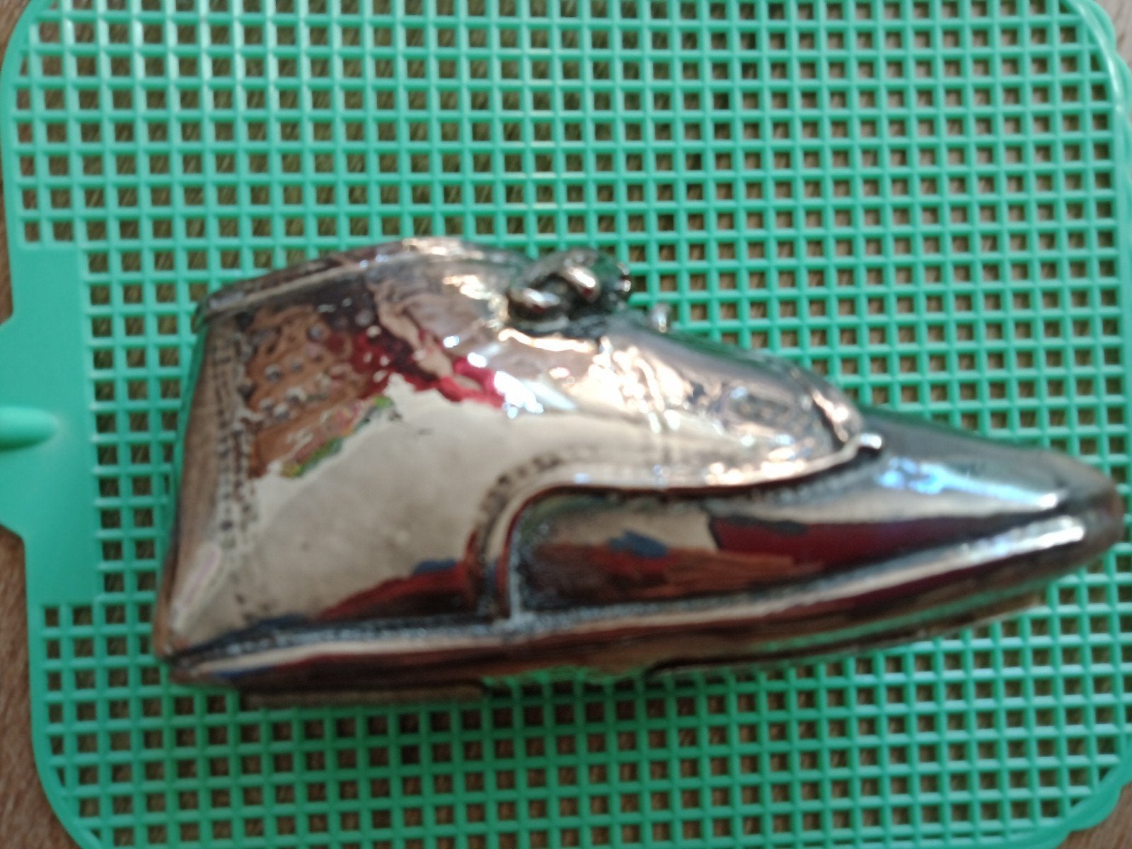 verzilverd kinderschoentje, Ophalen of Verzenden