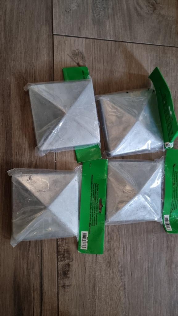 Paalmutsen 121mm gegalvaniseerd - Nieuw, Tuin en Terras, Ophalen of Verzenden, Nieuw, IJzer, Overige typen