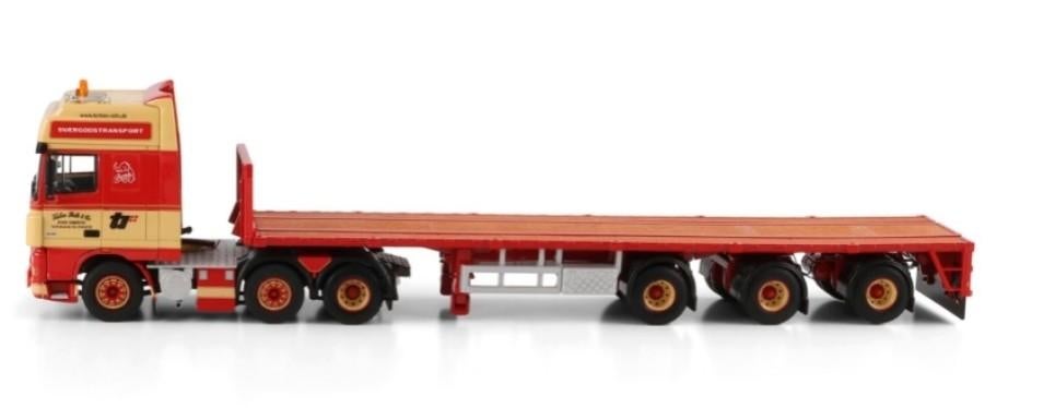 WSI DAF XF 95 SUPER SPACE CAB + VLAKKE TRAILER - TORBEN RAFN, Wsi, ., Nieuw, Ophalen of Verzenden