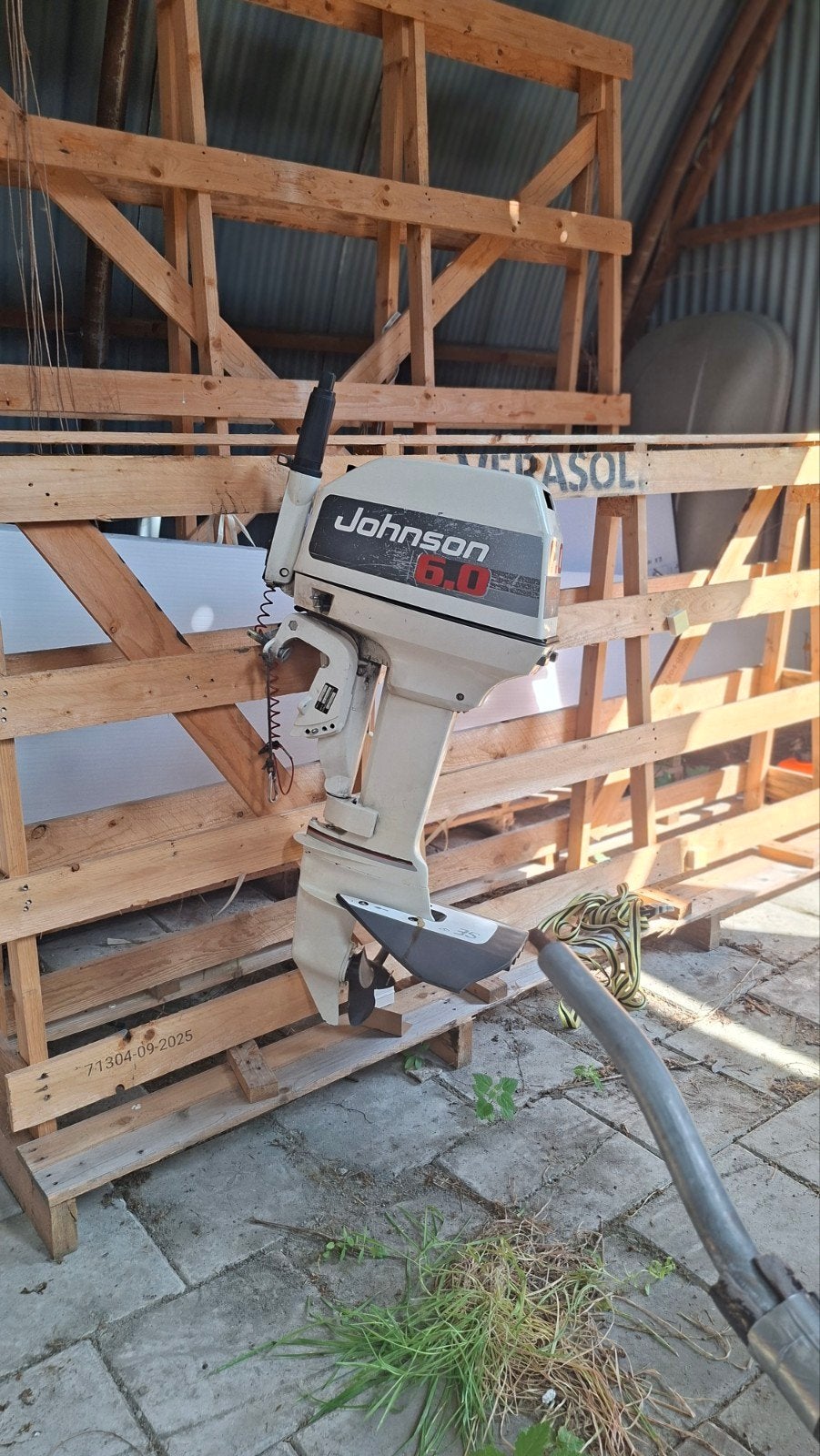 8pk 2 takt johnson motor, Ophalen, Gebruikt, Motor en Techniek, Zeilboot of Motorboot
