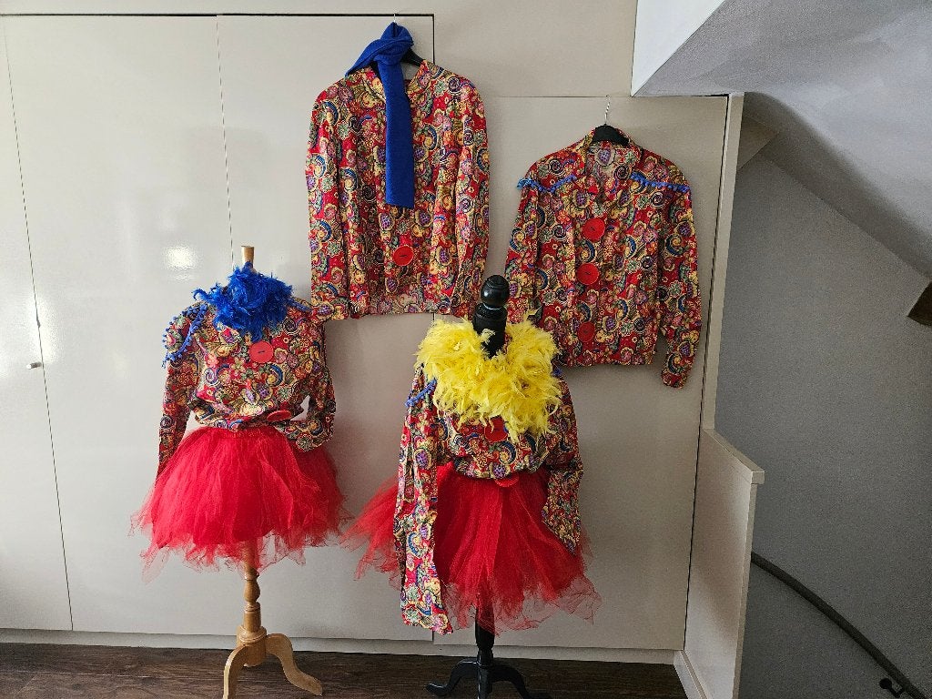 4 stuks leuke jassen, Carnaval, Maat 42/44 (L), Ophalen of Verzenden, Zo goed als nieuw