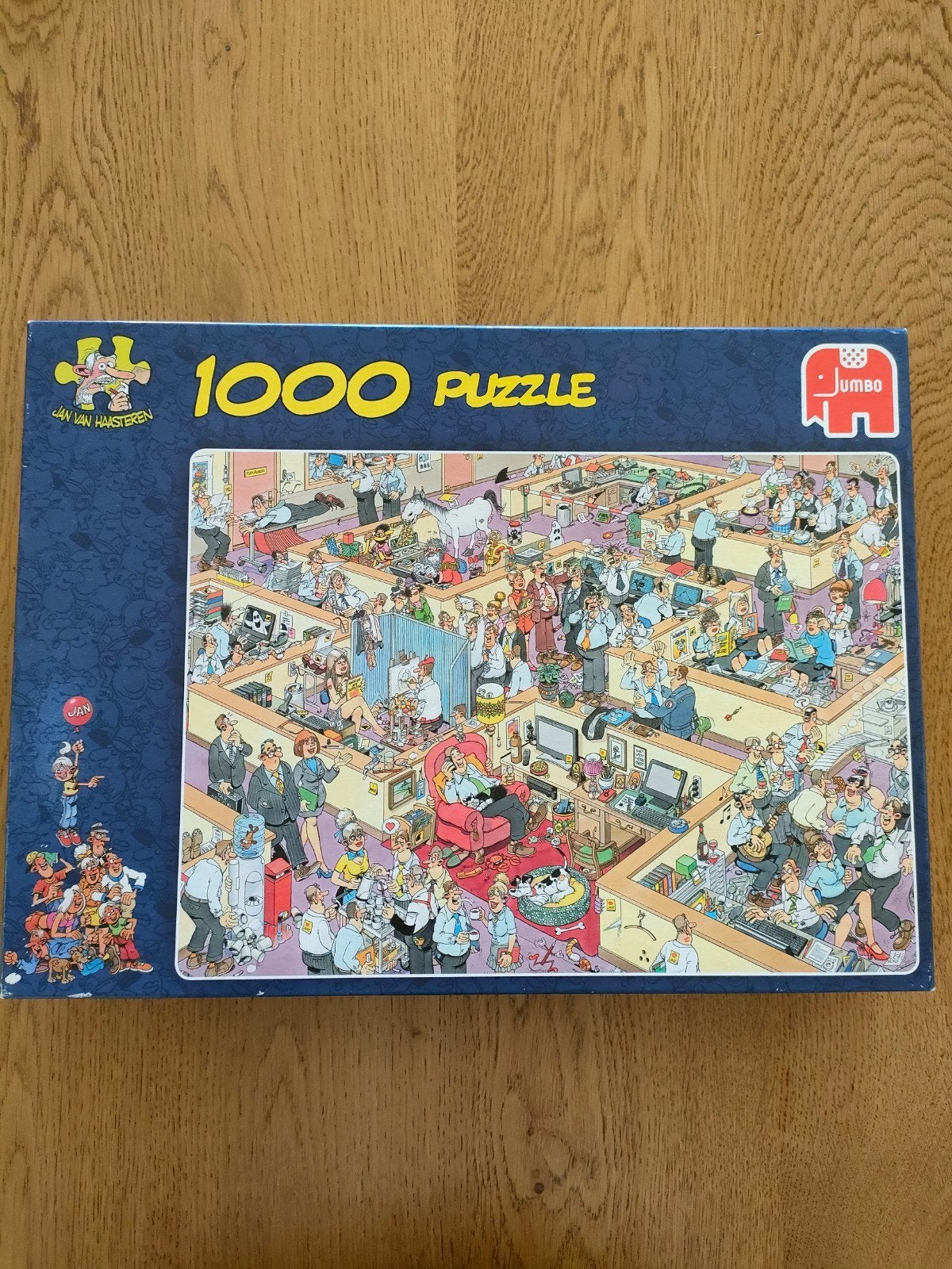 Jan van Haasteren puzzel 1000 st.Het Kantoor, Ophalen, 500 t/m 1500 stukjes, Zo goed als nieuw