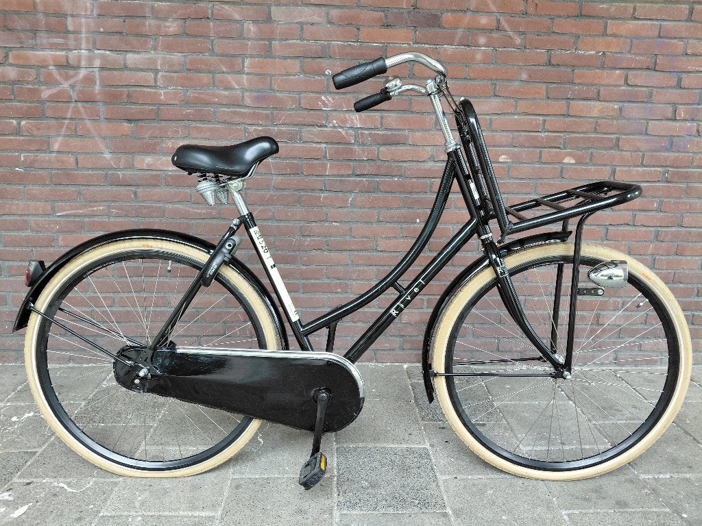 Transportfiets Rivel, zwart, 28 inch, terugtraprem, Fietsen en Brommers, Fietsen | Dames | Omafietsen, Ophalen, Terugtraprem, Gebruikt