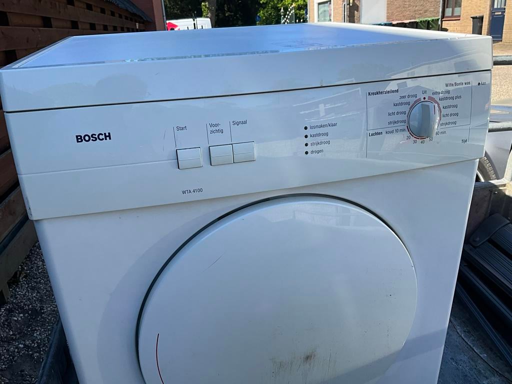 Bosch WTA 4100 Wasdroger - Goede staat, Witgoed en Apparatuur, Wasdrogers, 6 tot 8 kg, Gebruikt, Luchtafvoer, Ophalen of Verzenden