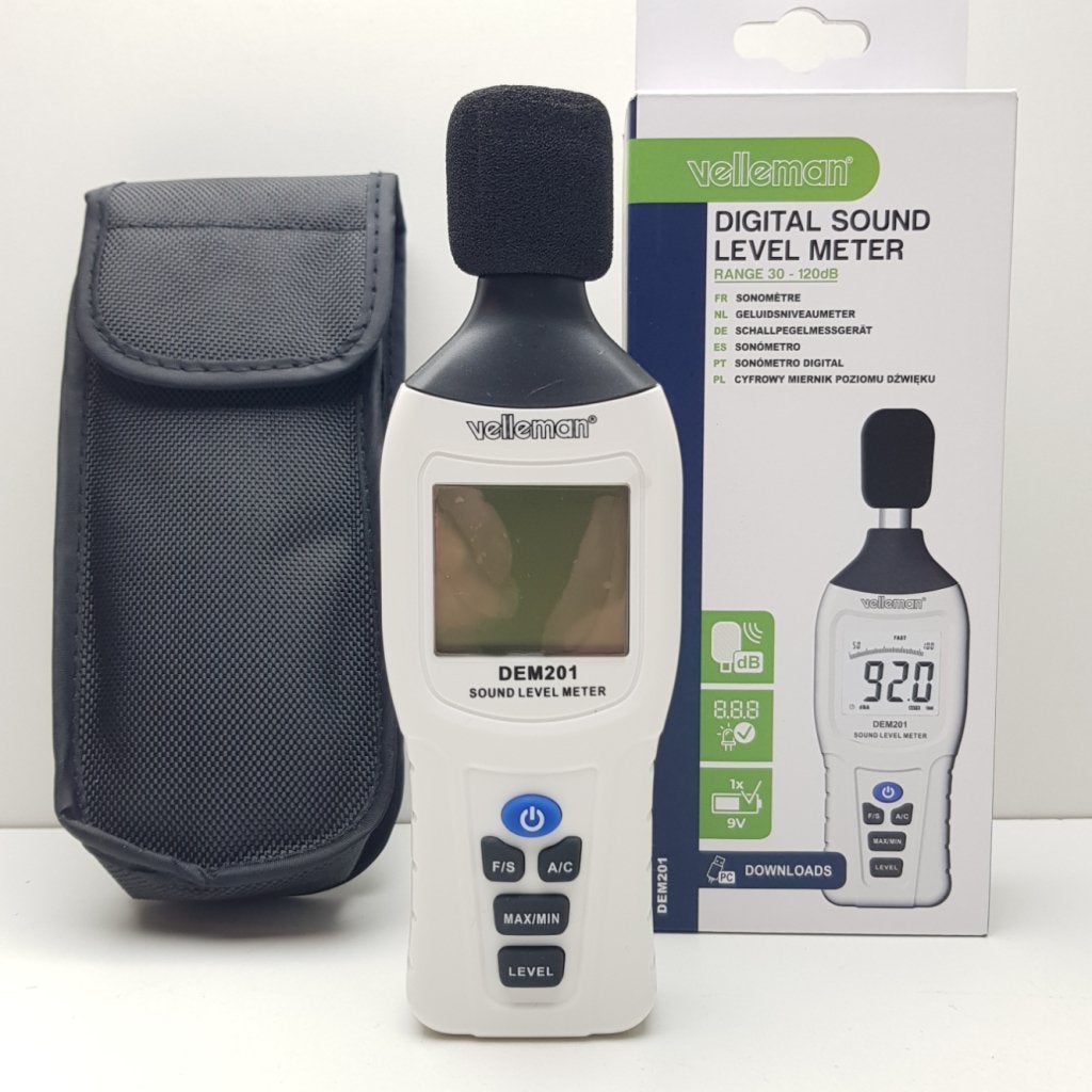 Velleman DEM201 Geluidsniveaumeter | Nieuw in doos, Doe-het-zelf en Verbouw, Meetapparatuur, Flex Ltd., Nieuw, https://flex.com/contact-us