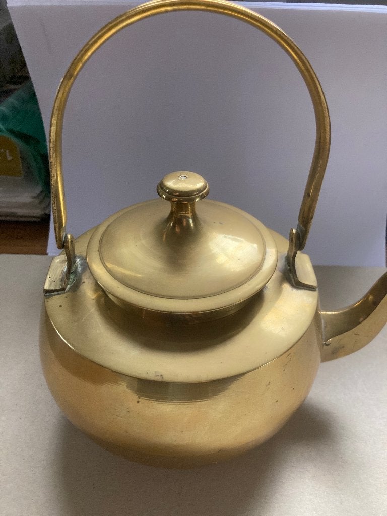 T.K. antieke appelketel van Geel koper in nette staat, Ophalen of Verzenden, Koper