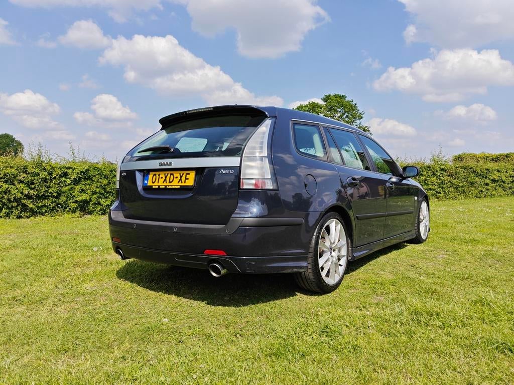 Saab 9-3 2.8 V6 (370 pk), Auto's, Saab, Blauw, Stationwagon, 1600 kg, 93 €/maand