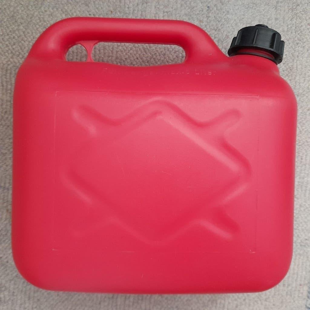 Jerrycan (5 liter), Ophalen, Zo goed als nieuw