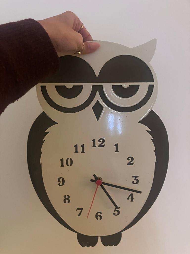 Leuke uil klok - Zwart en wit, Ophalen of Verzenden