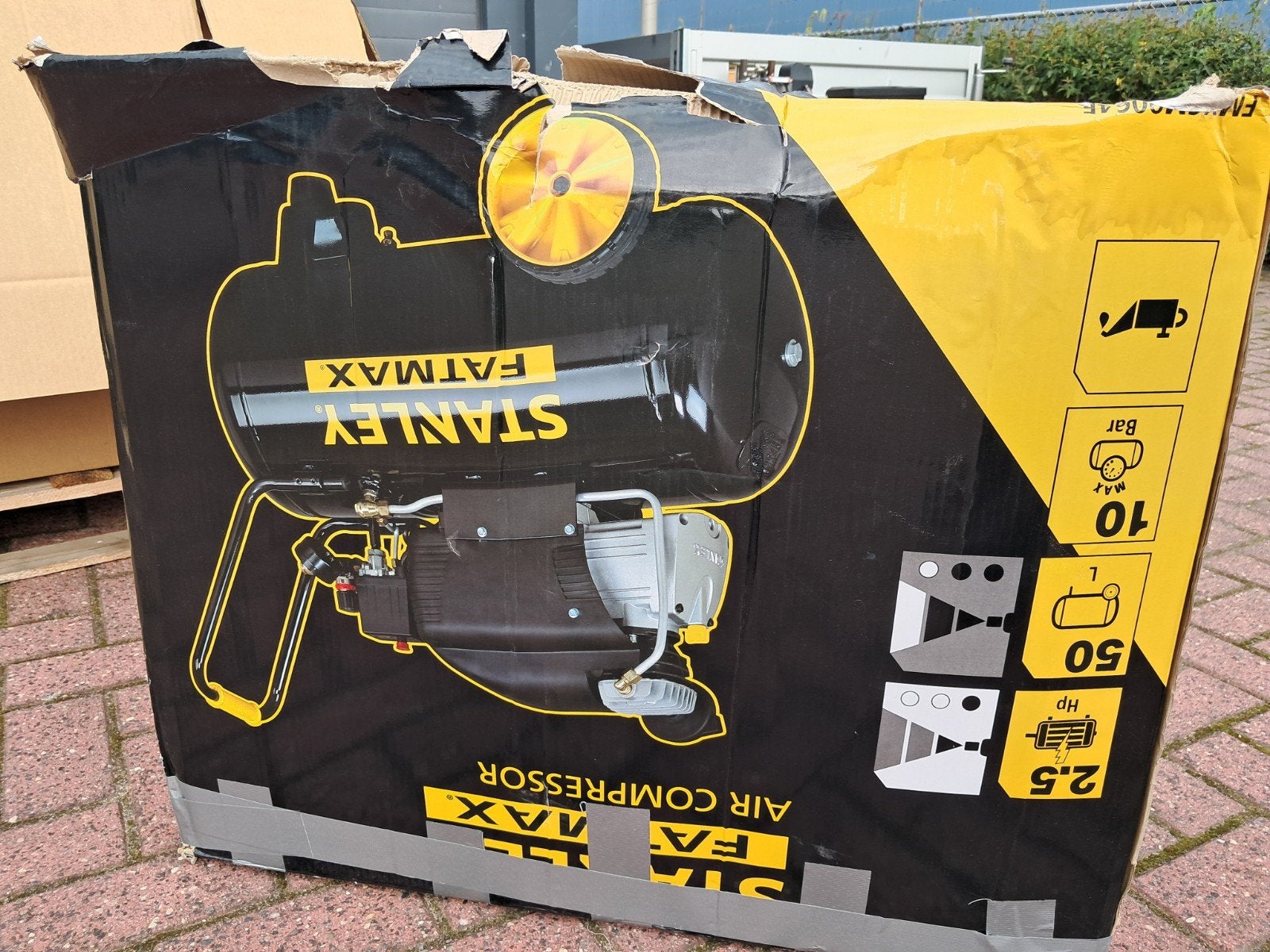 Stanley Fatmax Luchtcompressor 50L - Nieuw in doos, Ophalen, Nieuw, X, 25 tot 100 liter