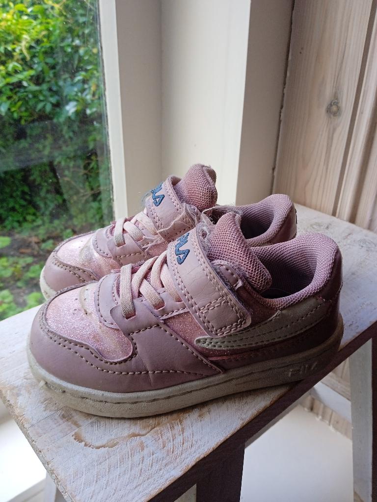 Fila maat 22 kinderschoentjes~ schoentjes kind schoenen roze, Meisje, Ophalen of Verzenden, Gebruikt, Schoentjes