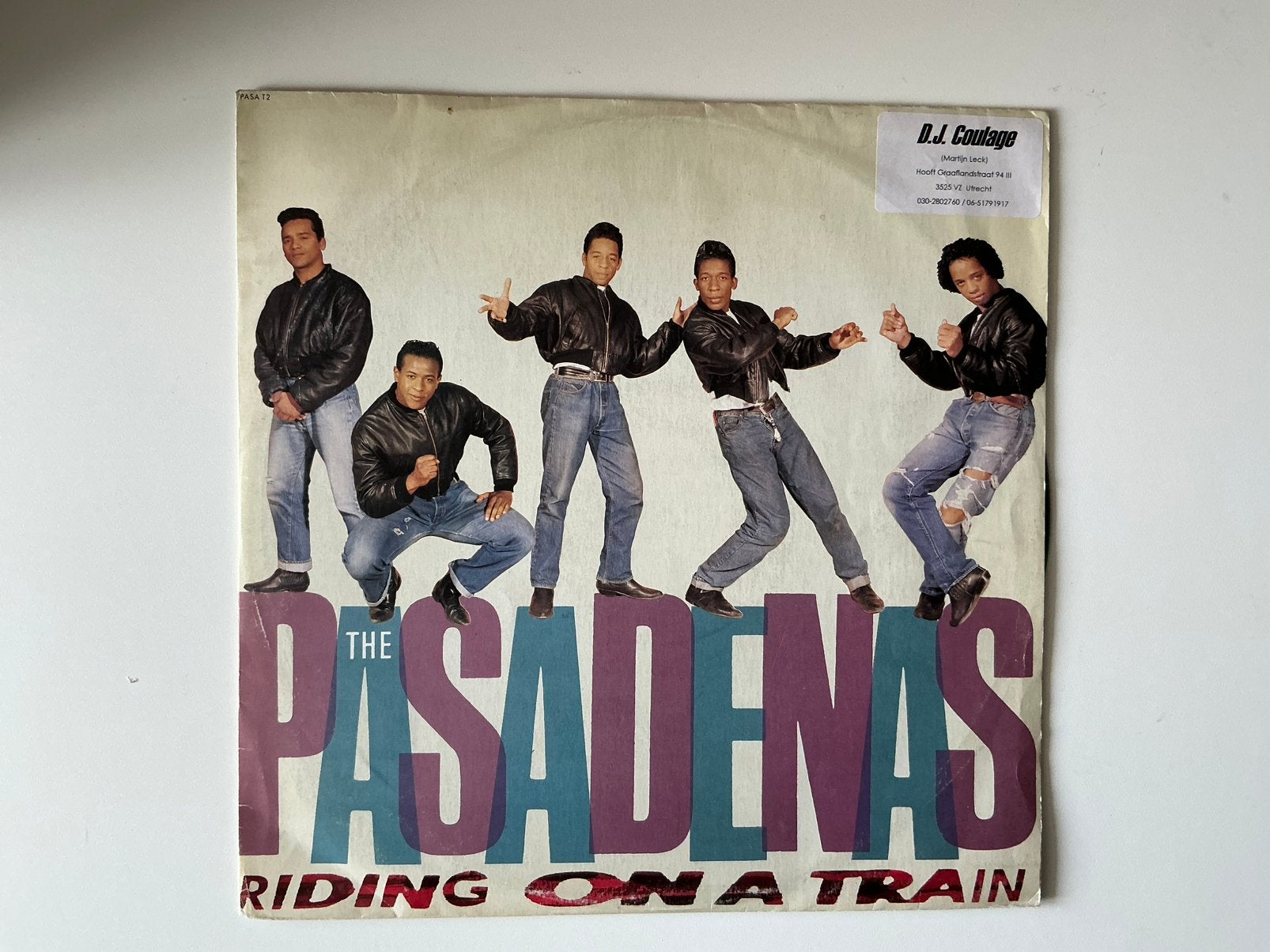 The Pasadenas – Riding On A Train 12” funk soul, Gebruikt, Overige typen, Fotohoes, Ophalen of Verzenden