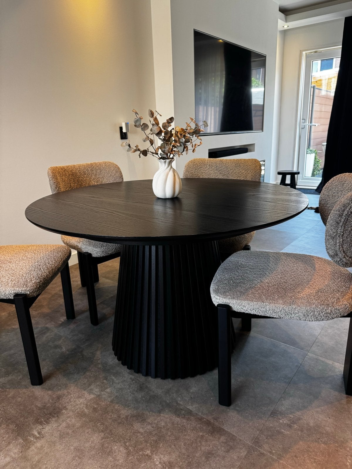 Uitschuifbare eettafel, Huis en Inrichting, Tafels | Eettafels, Zo goed als nieuw, 150 tot 200 cm, 200 cm of meer, Vijf personen of meer