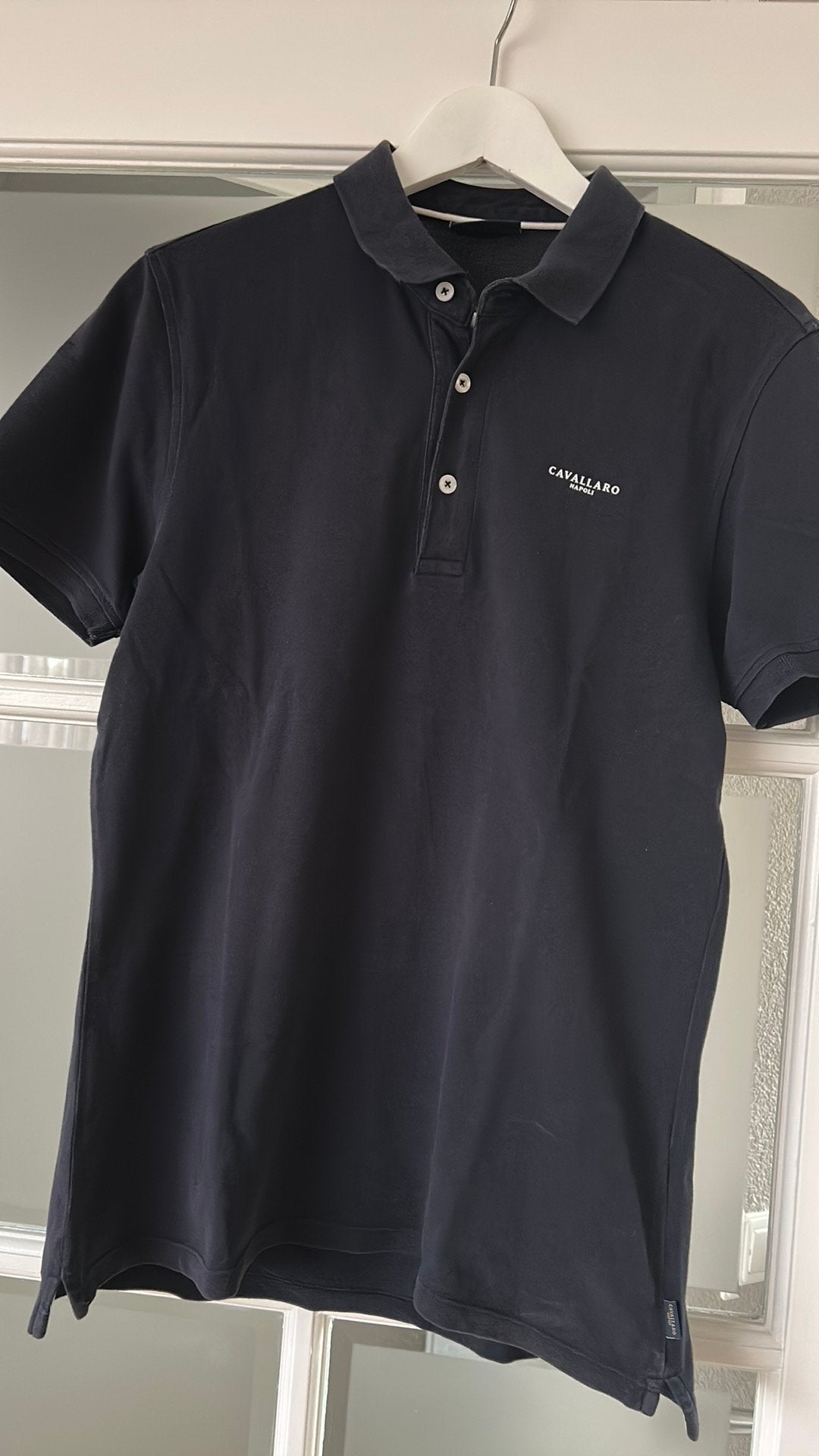 Cavallaro polo, Kleding | Heren, Ophalen, Zo goed als nieuw, Blauw
