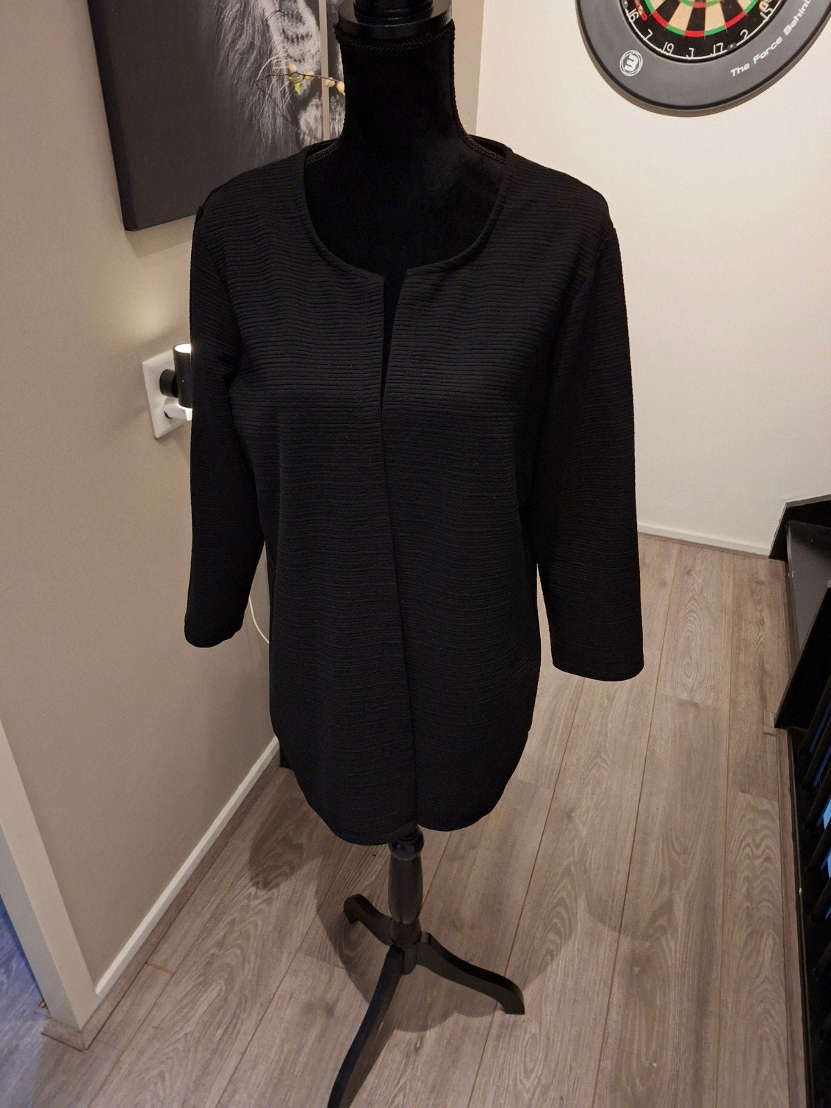Zwart geribbeld jasje van Only, maat XXL, Only, Zwart, Maat 46/48 (XL) of groter, Ophalen of Verzenden