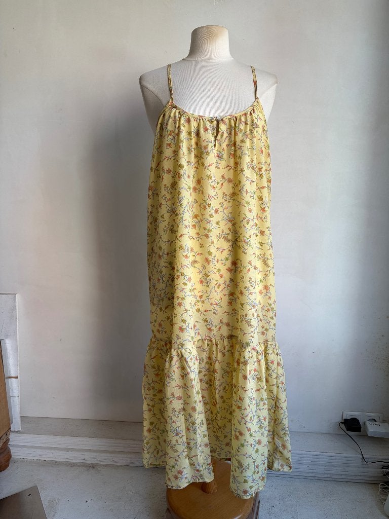 sissel edelbo one size jurk maxi jurk geel, Kleding | Dames, Verzenden, Geel, Nieuw, Sissel edelbo