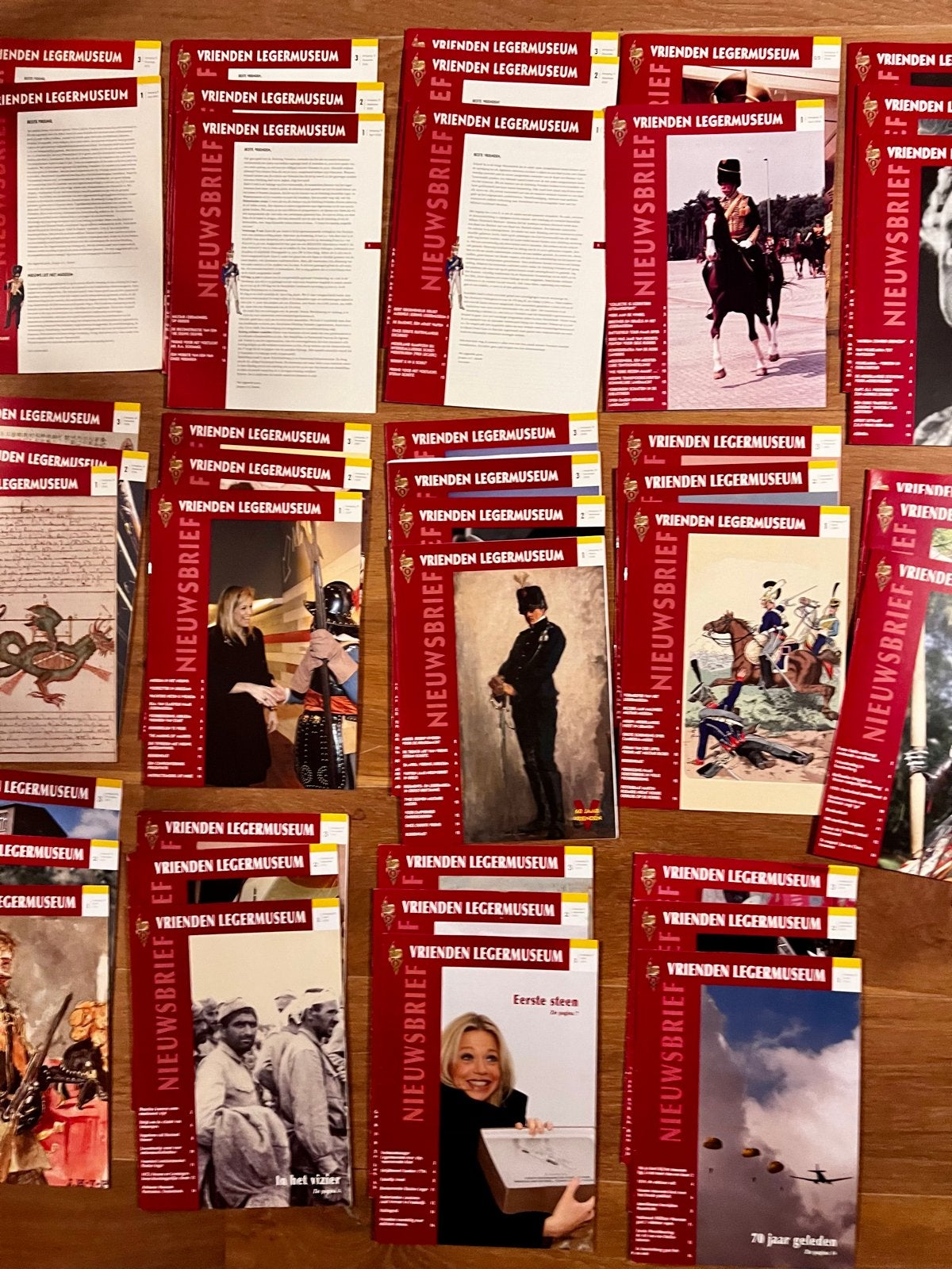 Nieuwsbrieven Vrienden Legermuseum - Historische Kennis, Verzamelen, Ophalen of Verzenden, Landmacht, Nederland, Boek of Tijdschrift