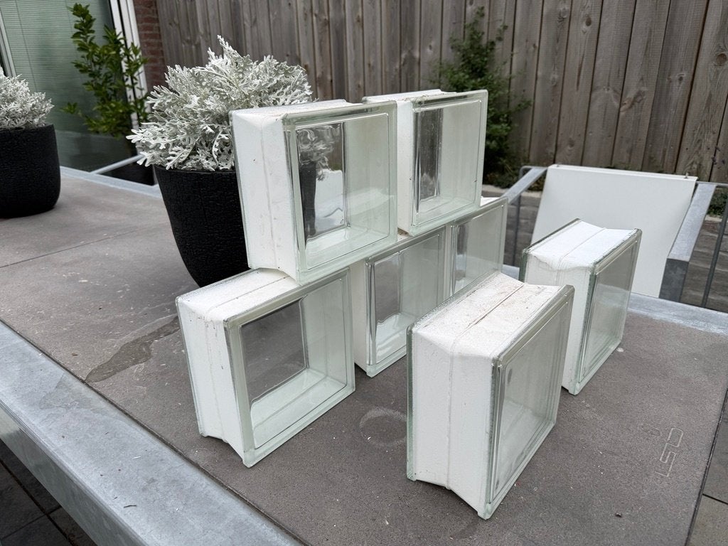 Glazenbouwstenen helder 7 stuk, Doe-het-zelf en Verbouw, Glas en Ramen, Ophalen, Minder dan 80 cm, Minder dan 80 cm, Overige typen