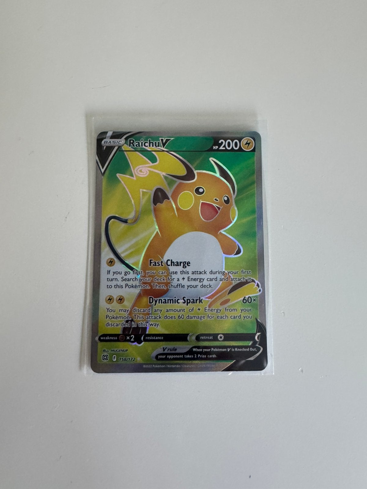 Raichu V, Ophalen of Verzenden, Zo goed als nieuw