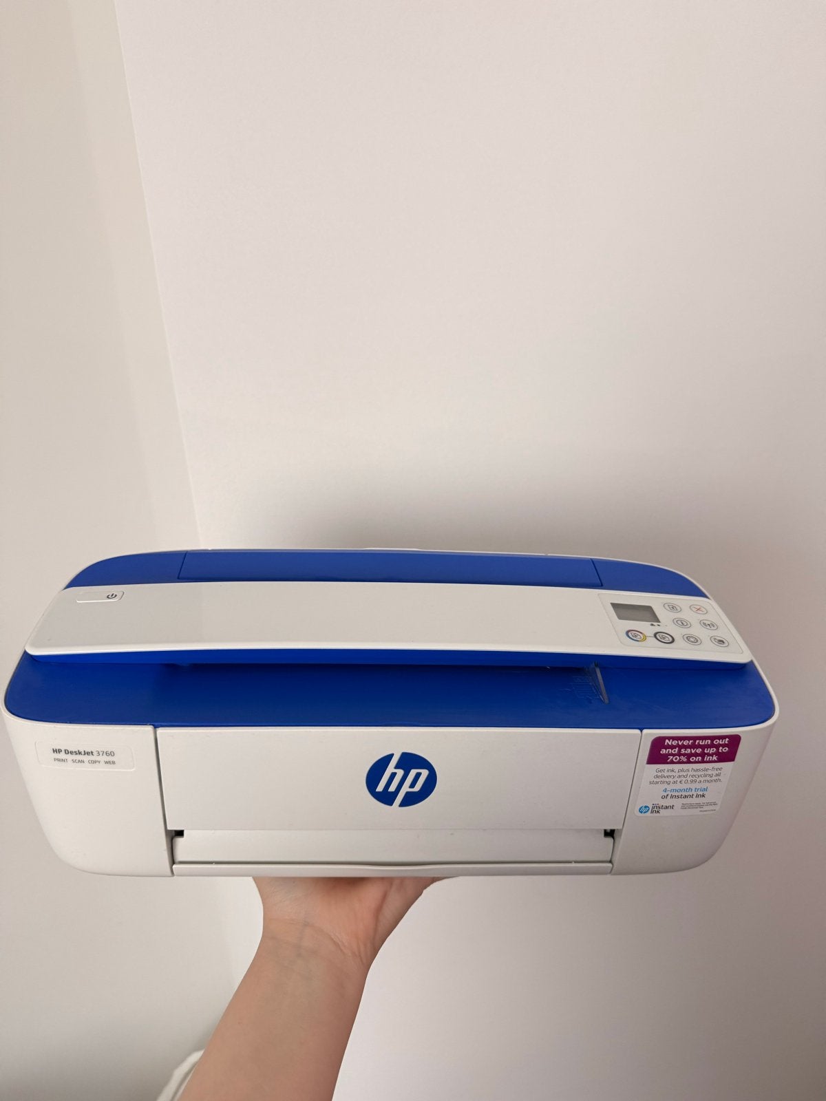 HP DeskJet 3760 All-in-One Printer - Zo goed als nieuw, Verzenden, Inkjetprinter, All-in-one, Kleur printen