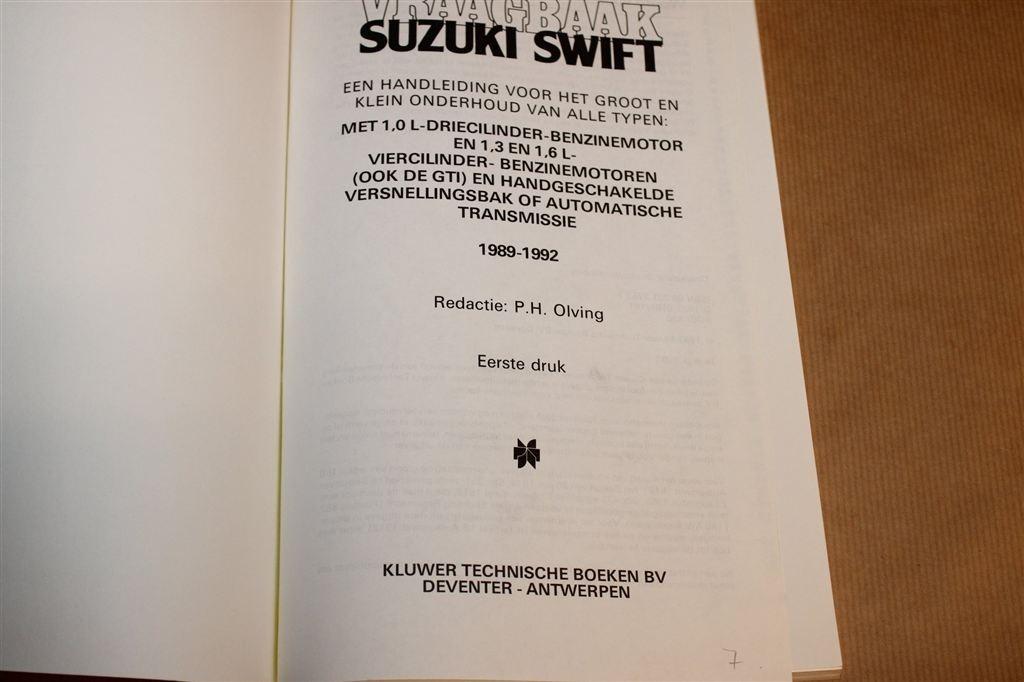 Vraagbaak Suzuki Swift 1989-1992 — Onderhoud en Reparatie, Ophalen of Verzenden