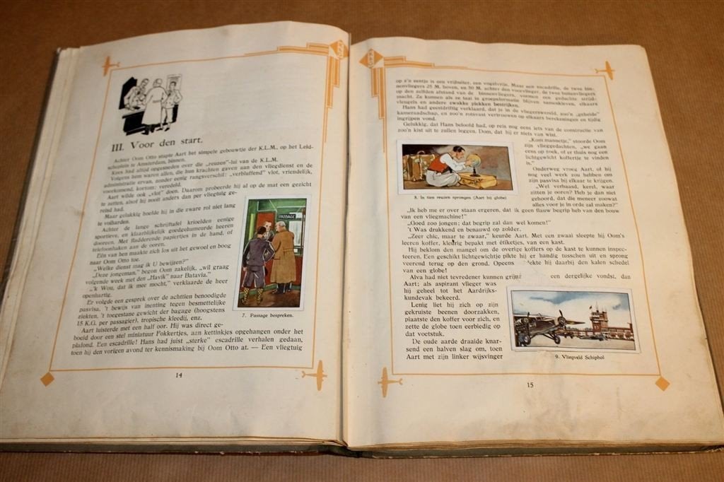 Luchtweg Amsterdam-Batavia — Compleet Plaatjesalbum 1933, Ophalen of Verzenden, Gelezen