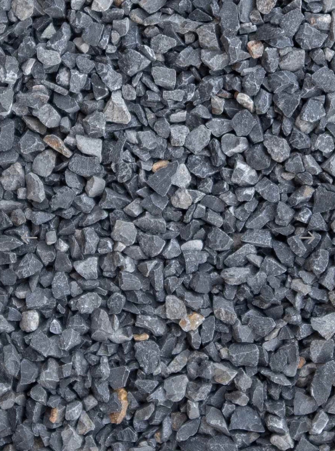 GRATIS: Donkergrijs Split voor Tuin of Oprit. Siergrind, Ophalen, Gebruikt, Split, Basalt