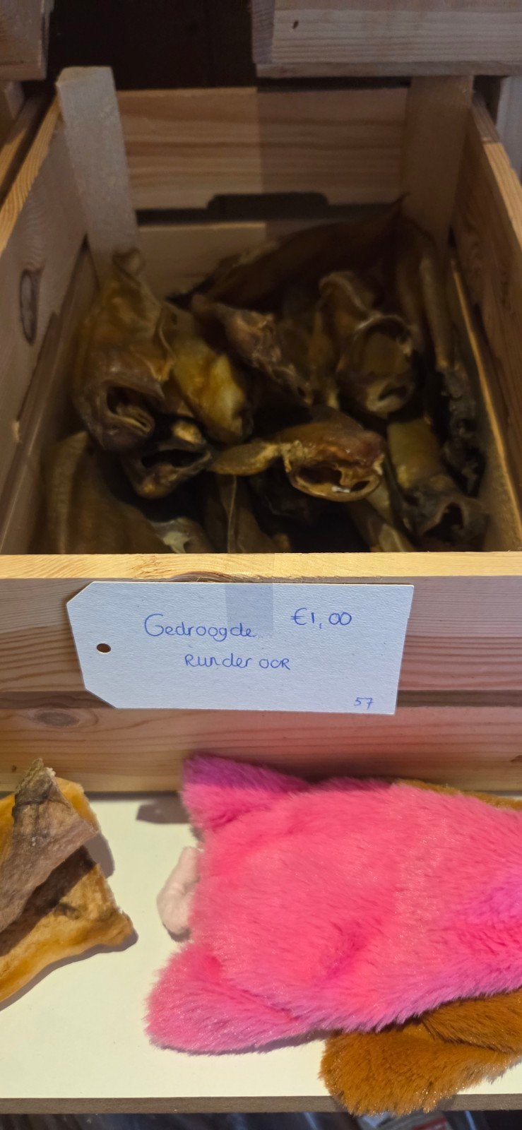 **Gedroogde runderoren – Heerlijke en langdurige kauwsnack v, Ophalen of Verzenden, Hond