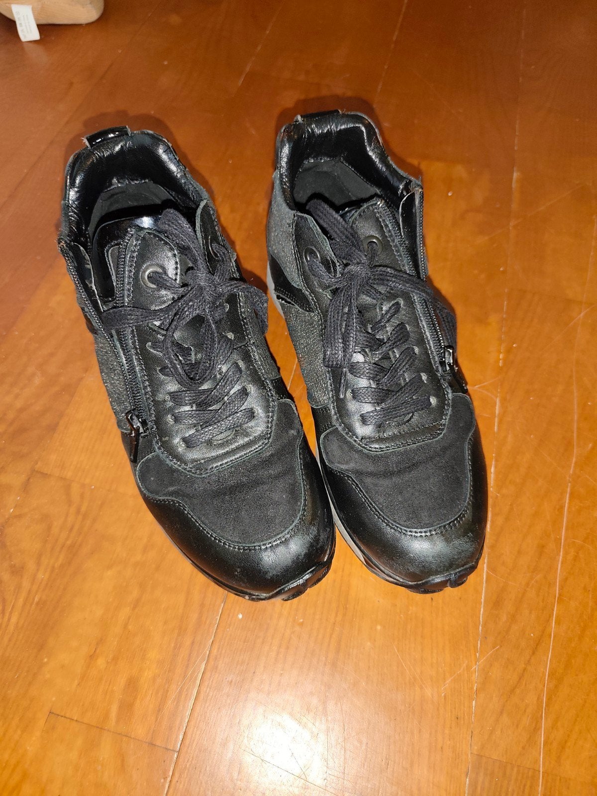 Xsensible leren sneakers maat 38  G zwart, Xsensible, Zwart, Ophalen of Verzenden, Sneakers of Gympen