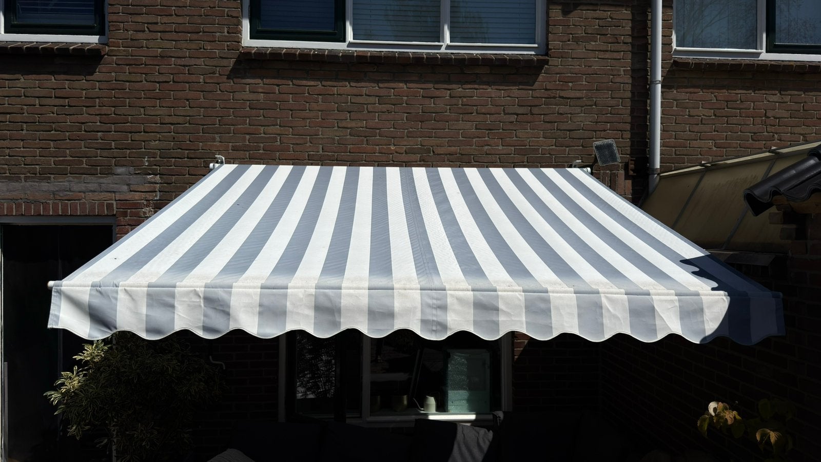 Zonnescherm 3x2,5 meter, 150 tot 300 cm, Ophalen, Zo goed als nieuw, Knikarmscherm