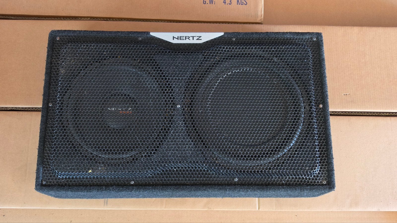 Hertz EBX F25 Subwoofer - Krachtige Bass voor in de Auto, Ophalen, Gebruikt