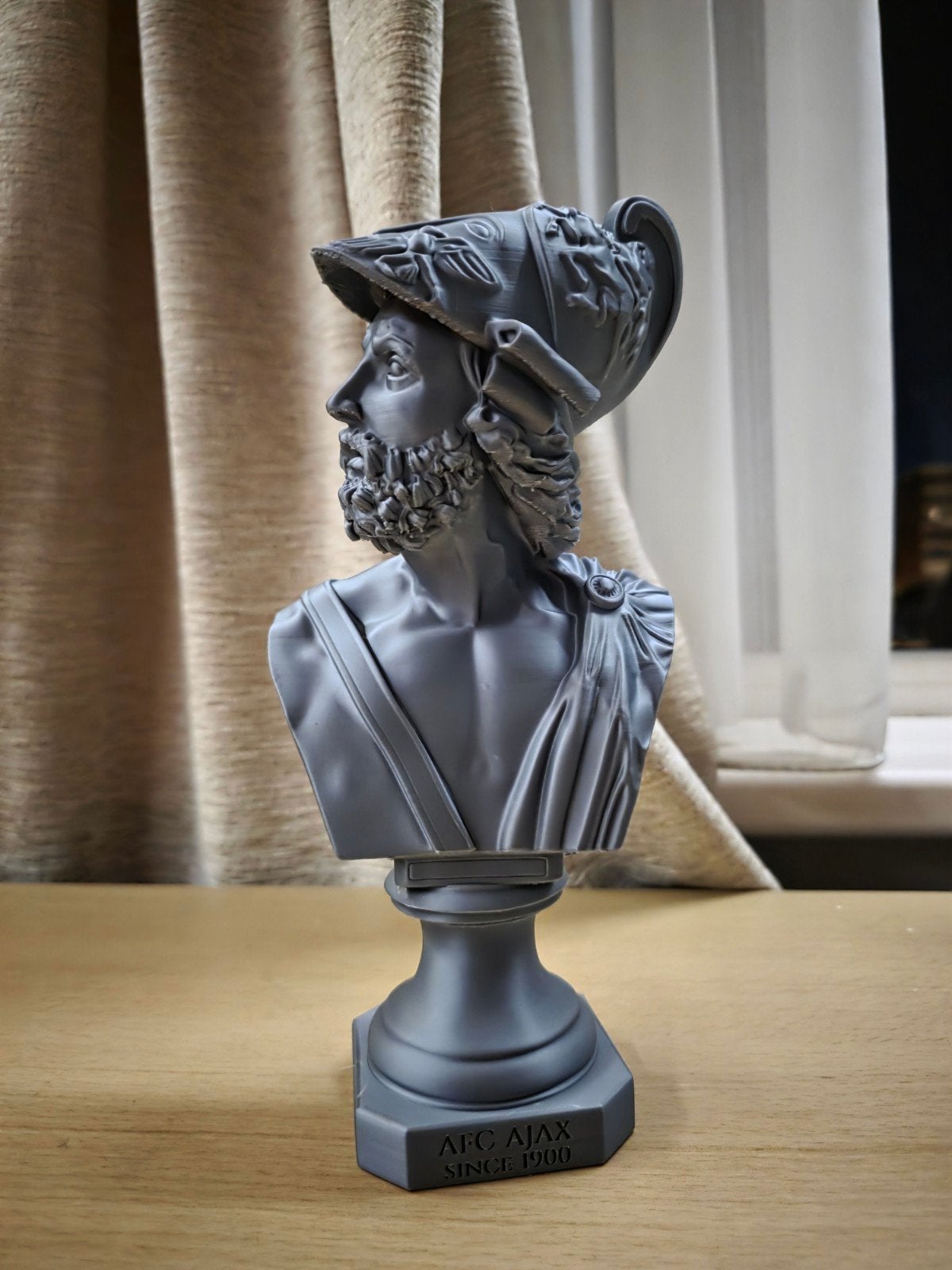 Ajax Borstbeeld 3D Geprint - Griekse Krijger Stijl, Ophalen of Verzenden, Nieuw, Ajax, Beeldje of Poppetje