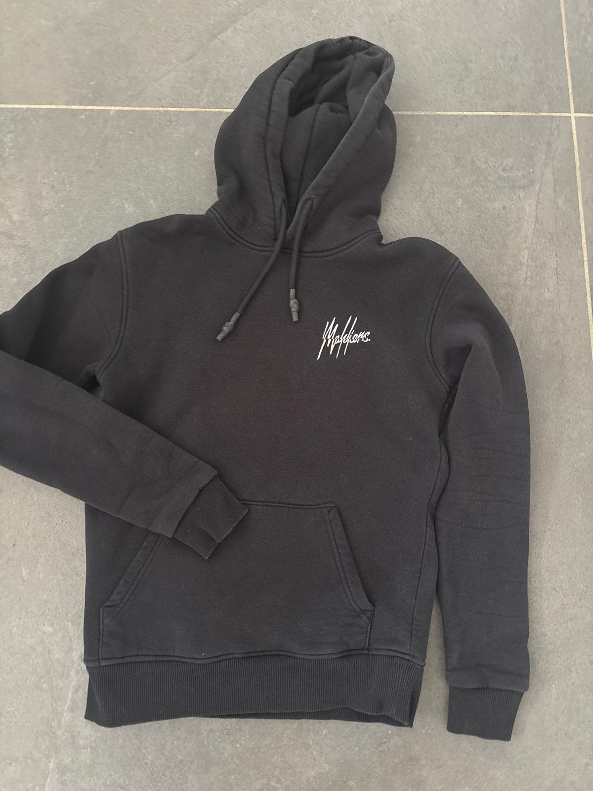 Malelions hoodie zwart maat XS, Ophalen of Verzenden, Gedragen, Maat 48/50 (M), Zwart
