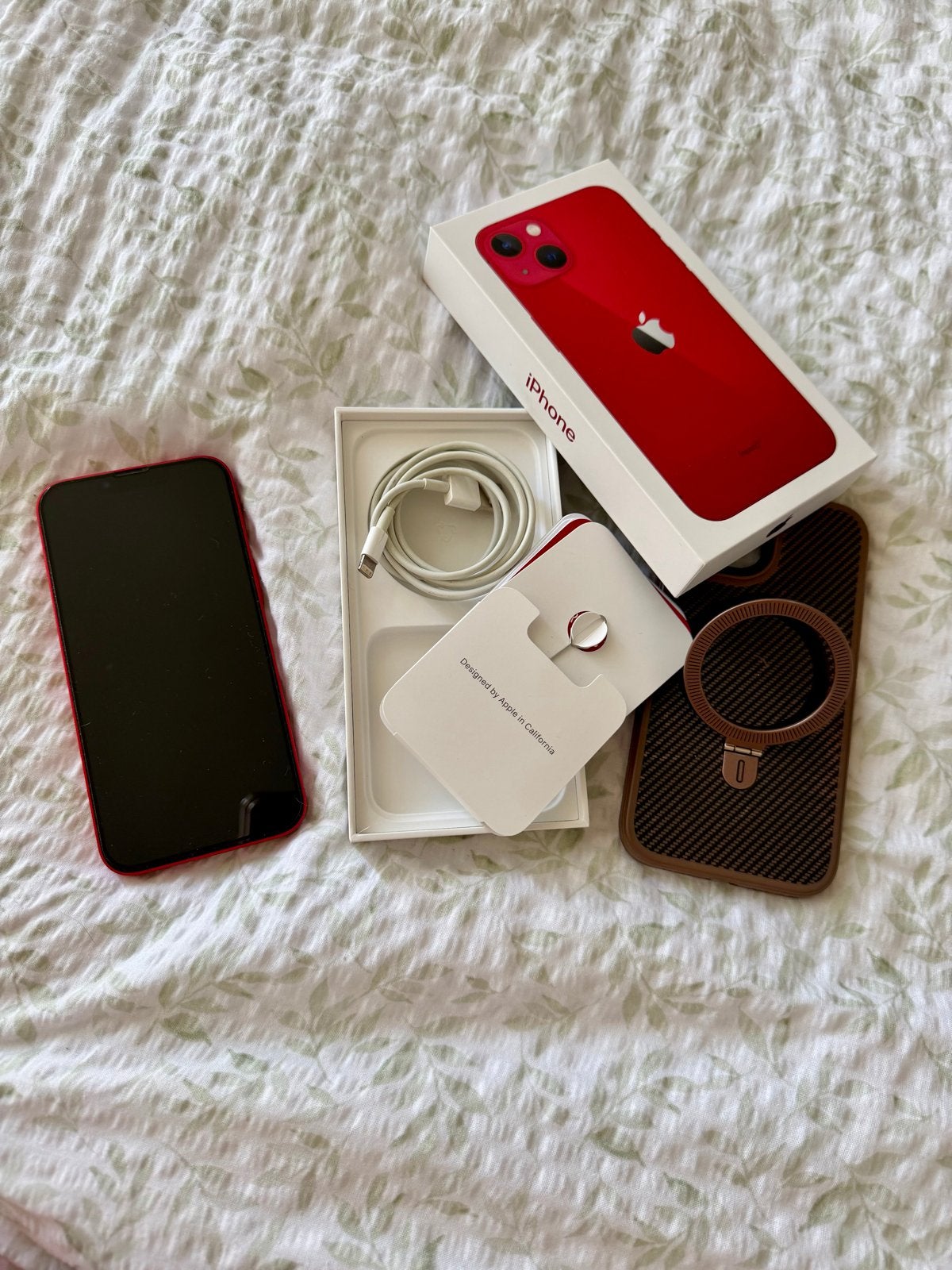 APPLE iPhone 13 - 128 GB RED, Telecommunicatie, Mobiele telefoons | Apple iPhone, Zo goed als nieuw, 128 GB, Zonder abonnement