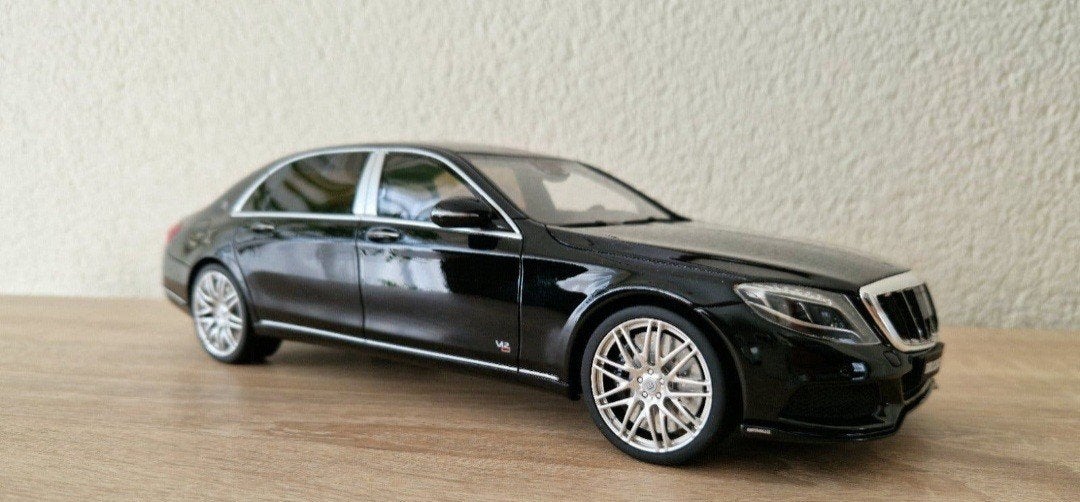 GT Spirit Mercedes-Benz Maybach Brabus 900 1:18 Zwart, Ophalen of Verzenden, Nieuw, Auto, Overige merken
