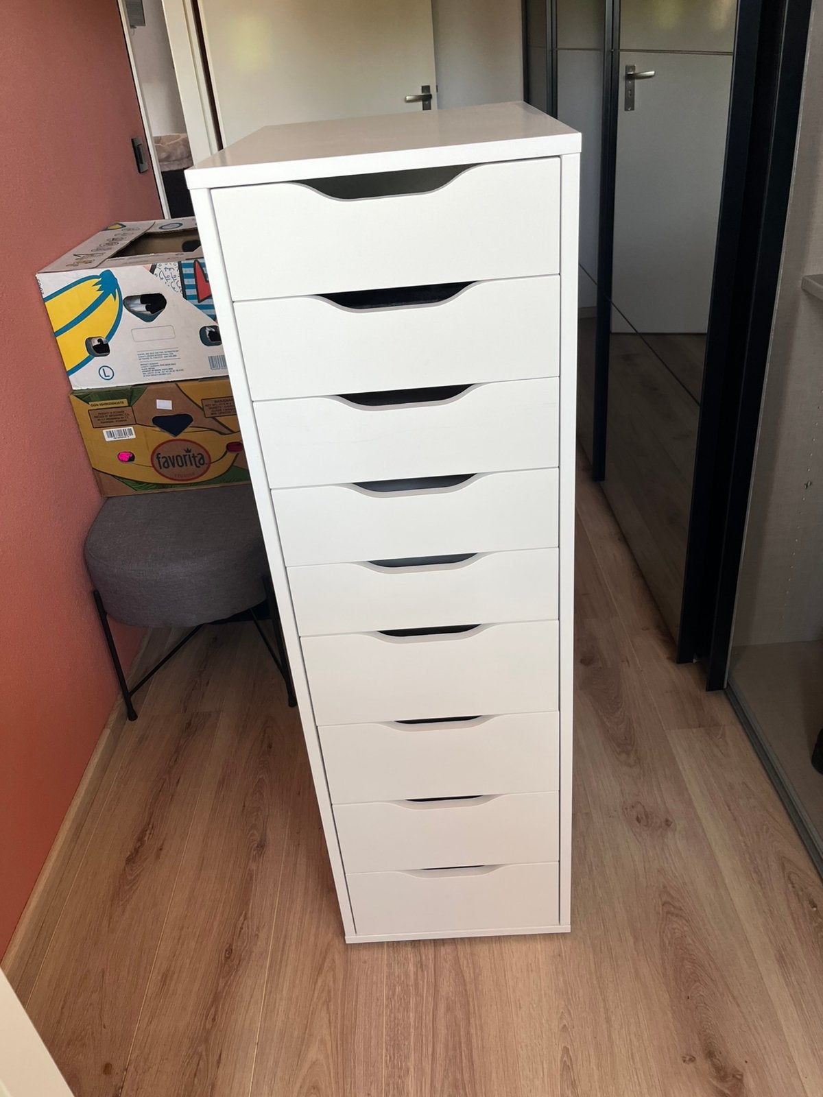 Ikea alex ladenkast, Ophalen, Minder dan 50 cm, 5 laden of meer, 100 tot 150 cm