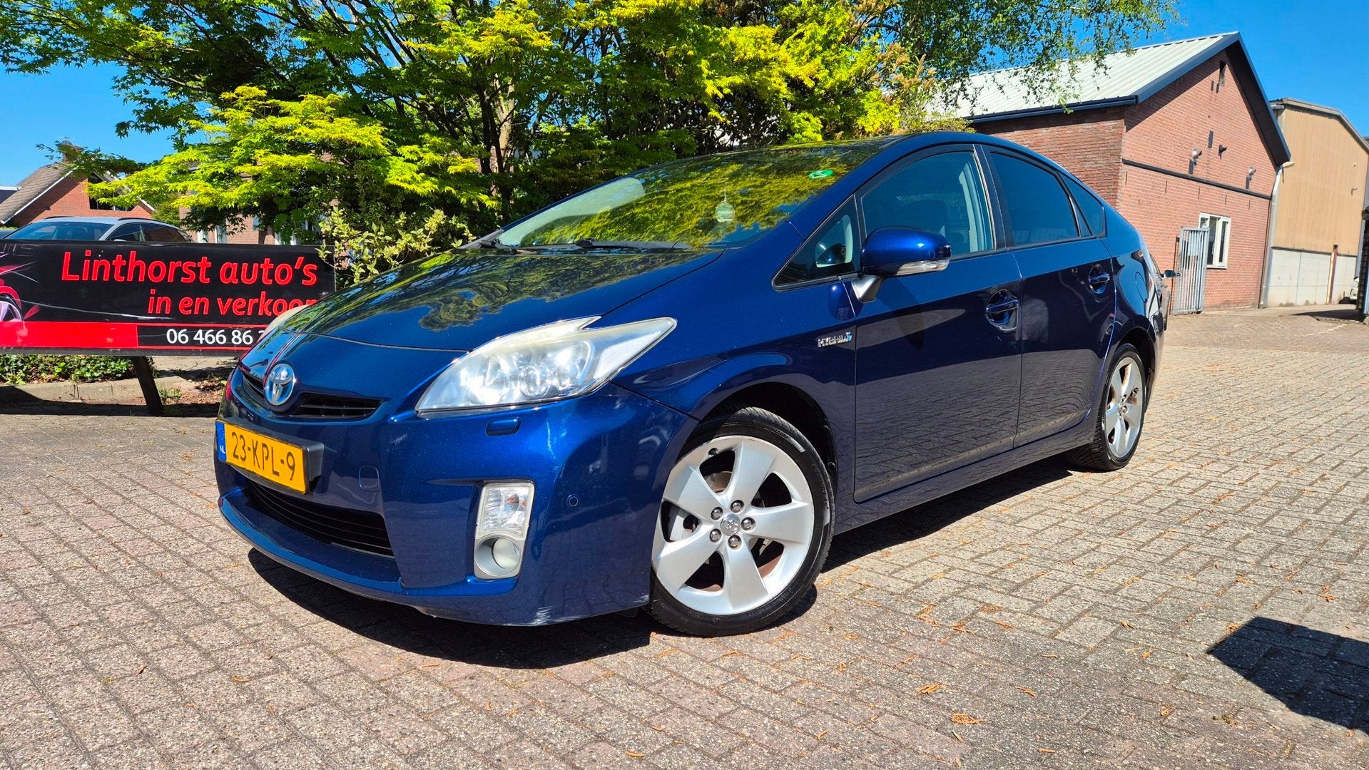 Toyota Prius 1.8 Dynamic HUD-CLIMA-CAMERA-BJ2010, Auto's, Gebruikt, Zwart, 4 cilinders, Blauw
