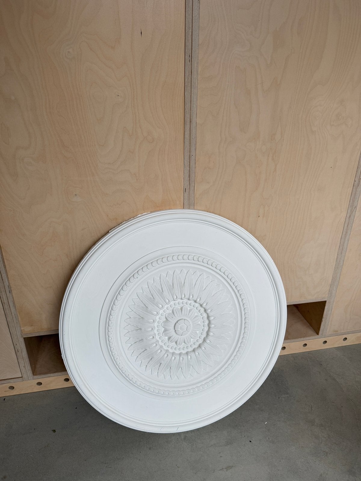 Roset plafond stuc/gips 75cm diameter, Ophalen