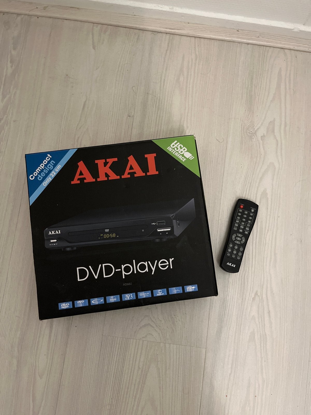 AKAI DVD-speler met afstandsbediening (zonder kabels), Ophalen, Gebruikt, Dvd-speler