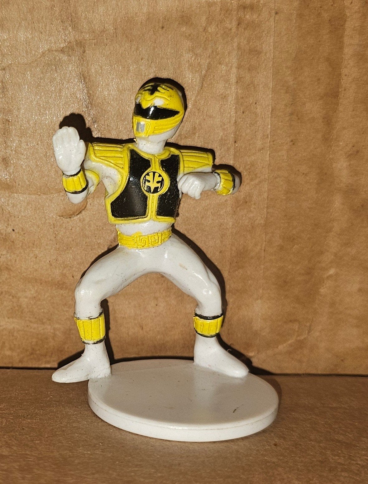 Vintage Power Rangers actiefiguur - Gele Ranger, Ophalen of Verzenden
